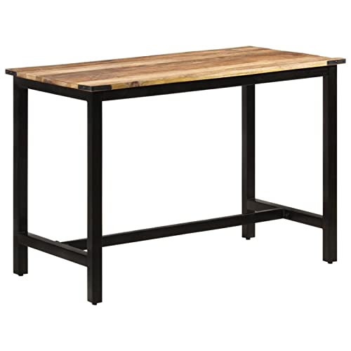 ShGaxin Esstisch, Esszimmertisch, Baumkantentisch, Dining Tables, Esszimmermöbel, Küchentisch, 110x60x76 cm Massivholz Mango