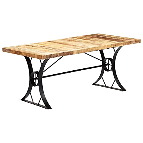 vidaXL Mangoholz Massiv Esstisch Esszimmertisch Küchentisch Holztisch Massivholztisch Speisentisch Tisch Esszimmer Küche 180x90x76cm