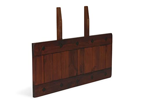 Woodkings® 2er Set Ansteckplatte 40x90 für Esstisch Catana Massivholz braun Echtholz rustikal Erweiterungsplatten Tischerweiterung Tischverlängerung Küchentisch, Holztisch Zubehör Esszimmermöbel