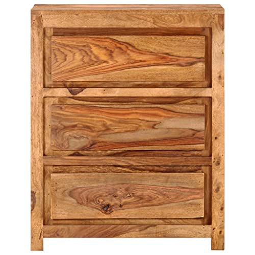 vidaXL Schubladenschrank Kommode Anrichte Schrank Mehrzweckschrank Beistellschrank Standschrank Sideboard 60x33x75 cm Massivholz Akazie