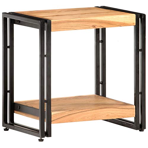 ARKEM Beistelltisch 40x30x40 cm Wohnzimmertisch Beistelltische Side Table Dekotisch Tische Wohnzimmer Akazie Massivholz