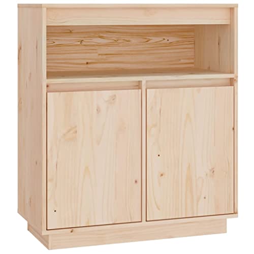 vidaXL Sideboard Schrank Anrichte Beistellschrank Kommode Mehrzweckschrank Standschrank Wohnzimmerschrank 70x34x80cm Massivholz Kiefer